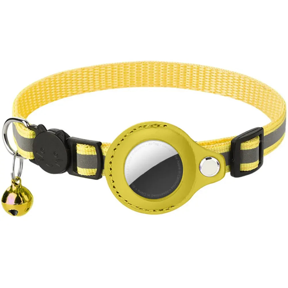 Reflective AirTag Cat Collar – Adjustable Safety Collar for Kittens & Cats