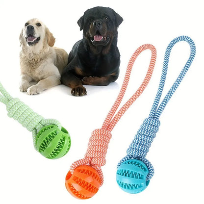 Rope Chew Toy Ball for Dogs – Dental & Treat Dispenser