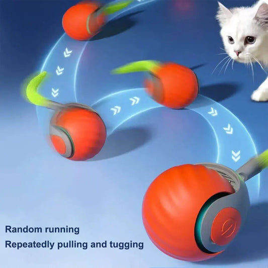 Smart Interactive Pet Ball – Automatic Moving & Bouncing Rechargeable Toy