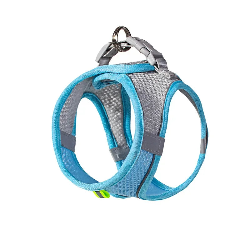 Breathable Pet Harness & Leash Set – Adjustable Safety Vest for Dogs & Cats