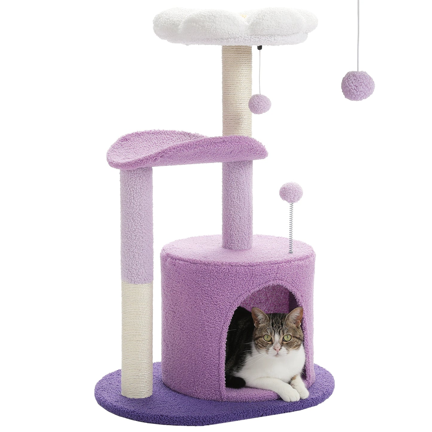 Cactus Cat Tree with Condo & Scratching Post