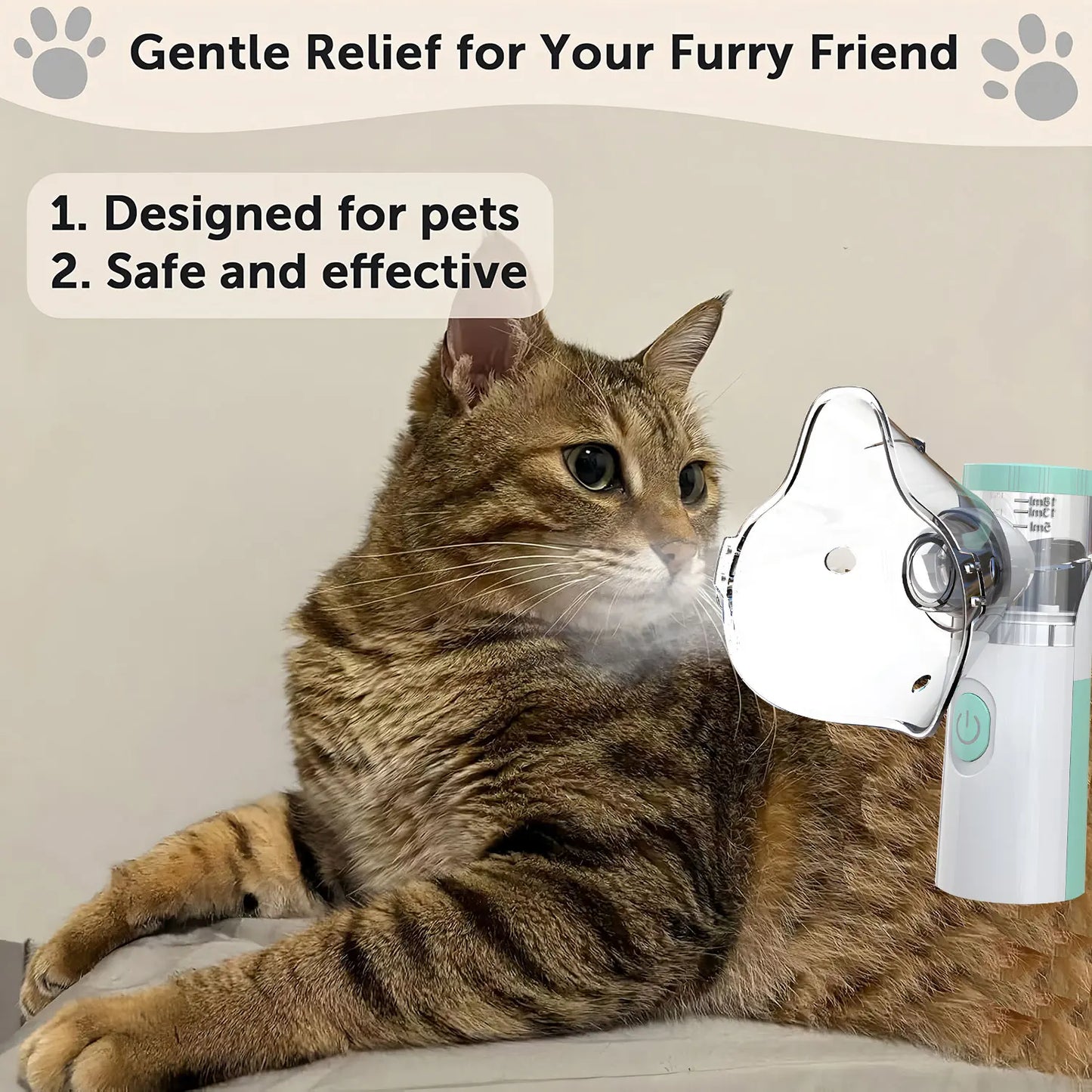 Pet Portable Nebulizer – Silent Medical Atomizer Inhaler for Animals