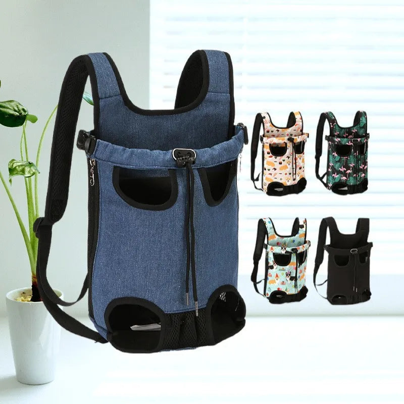 Adjustable Pet Carrier Backpack for Cats & Small Dogs