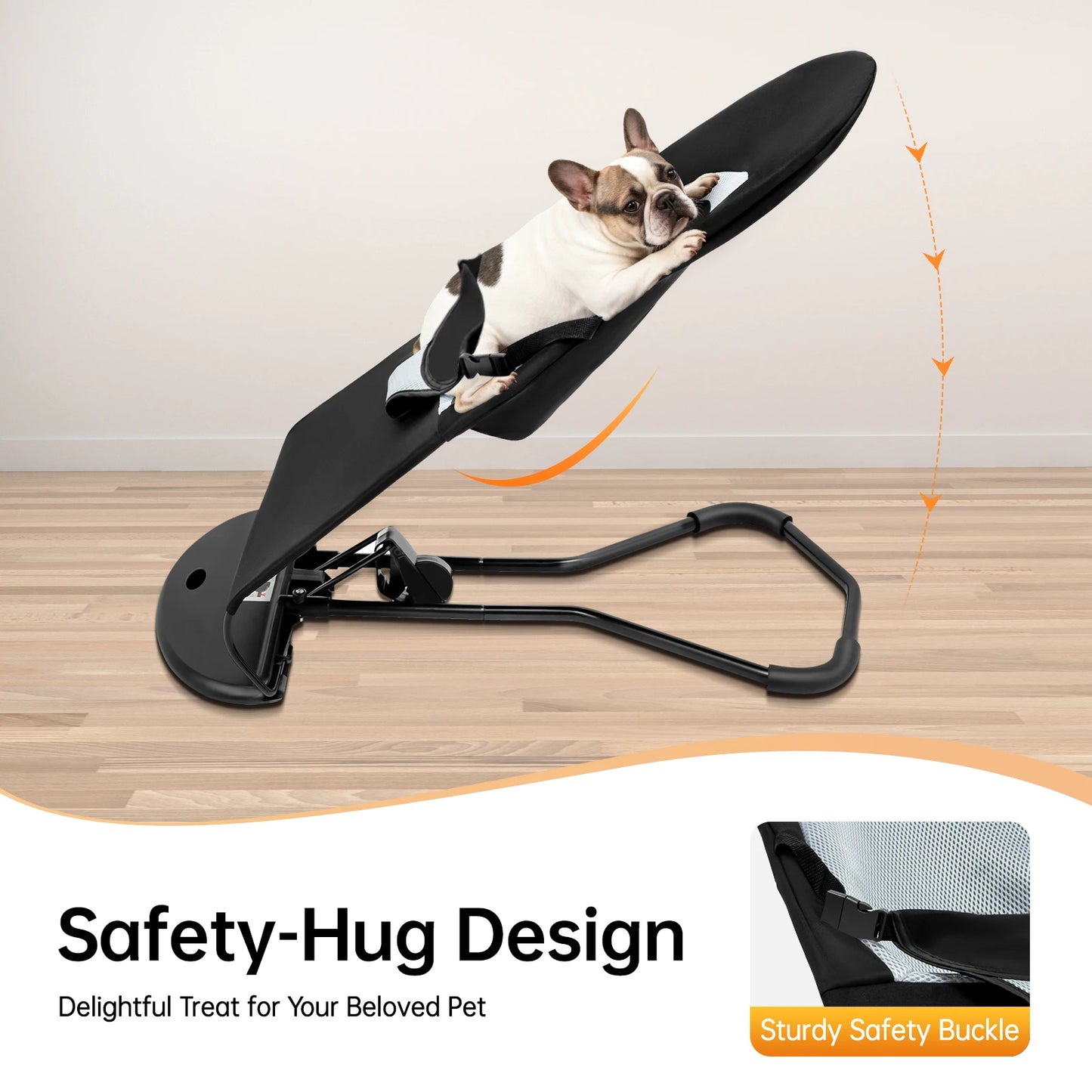 Pet Rocker Chair – Foldable Adjustable Dog Bed