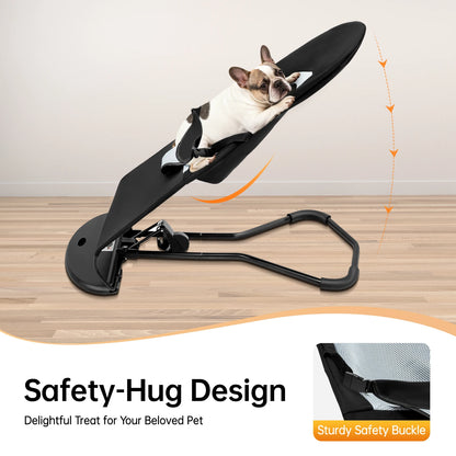 Pet Rocker Chair – Foldable Adjustable Dog Bed