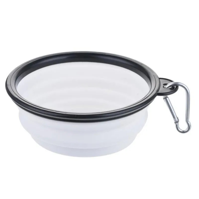 Portable Pet Food Bowl – Collapsible TPR Silicone Travel Bowl for Dogs & Cats