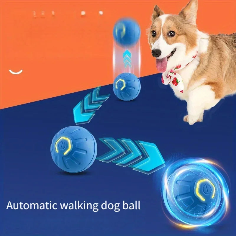 **Smart Interactive Dog Ball – USB Rechargeable Bouncing Toy for Puppies**