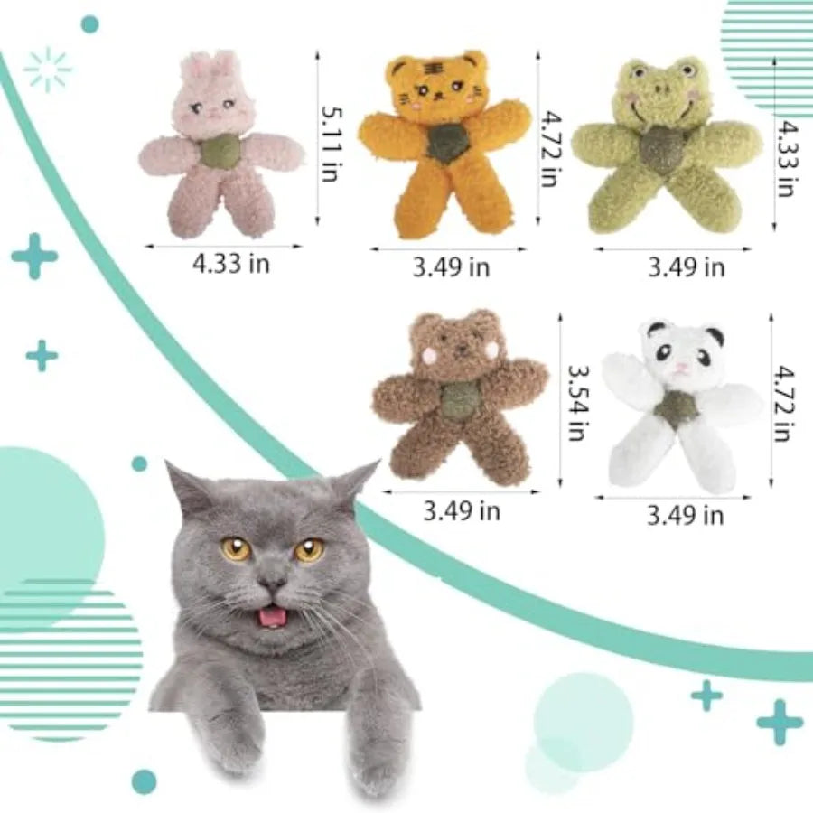 Plush Catnip Kicker Toy – Durable Chew & Dental Toy for Indoor Cats