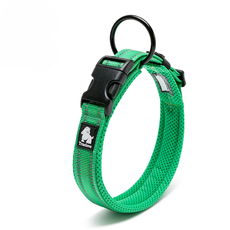Padded Tactical Dog Collar – Adjustable Nylon Walking Collar for All Sizes