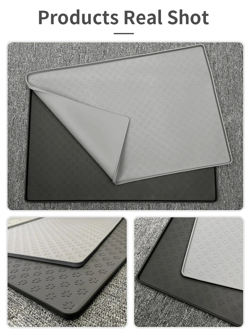 Pet Placemat – Silicone Waterproof Feeding Mat for Cats & Dogs Bowl Pad
