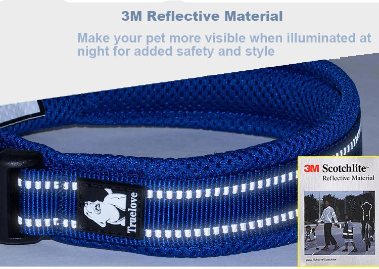 Padded Tactical Dog Collar – Adjustable Nylon Walking Collar for All Sizes