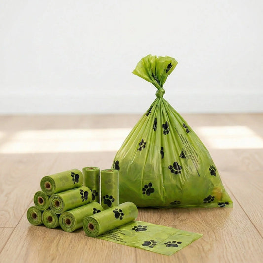 Non-Stick Dog Poop Bags Refill Rolls for Pet Waste Cleanup