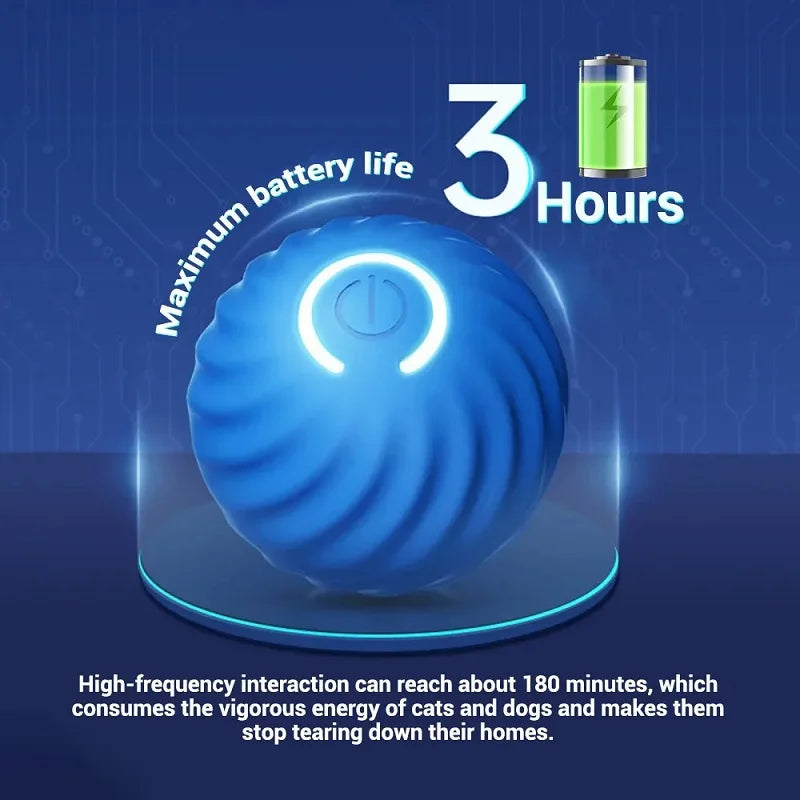 Smart Interactive Dog Ball – Automatic Rolling & Bouncing USB Toy