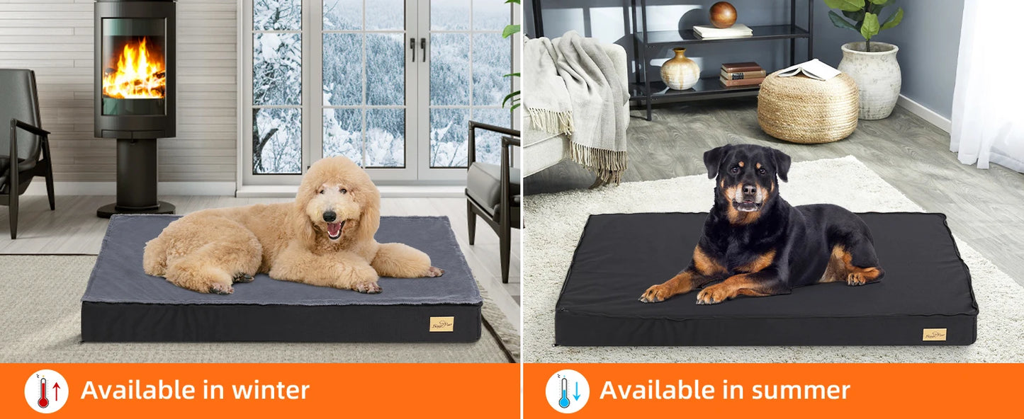 Orthopedic Dog Bed with Waterproof Lining & Washable Cover