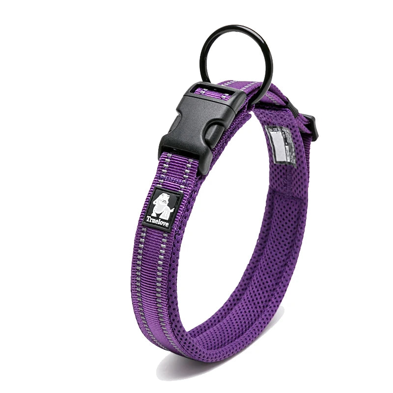 Padded Tactical Dog Collar – Adjustable Nylon Walking Collar for All Sizes
