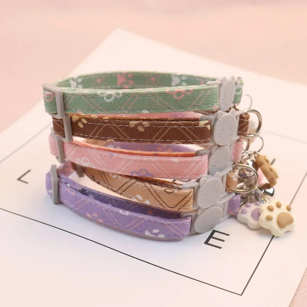 Adjustable Pet Collar with Bell for Cats, Kittens & Small Dogs