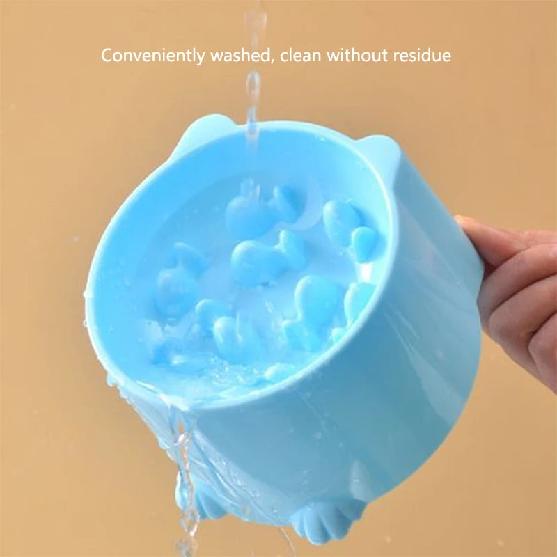 Cat Slow Feeder Bowl – Anti-Choking Neck Protection Design for Cats & Small Dogs