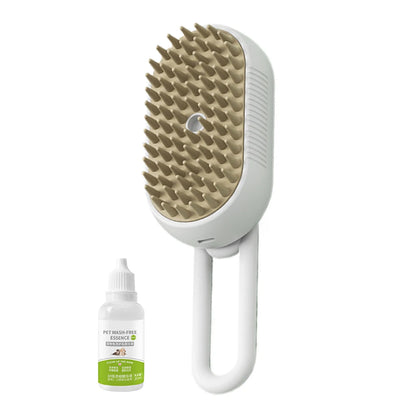 3-in-1 Pet Steam Brush – Electric Grooming & Massage Comb