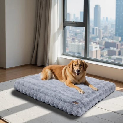 Ultra Plush Washable Dog Bed – Soft Pet Cushion Mat