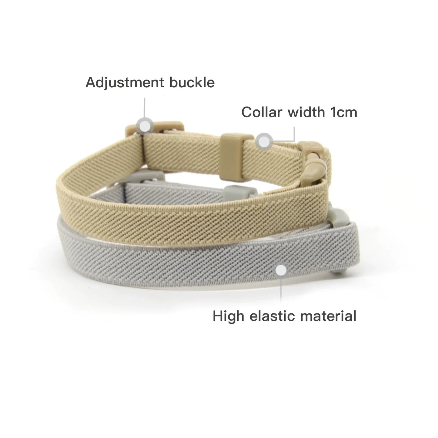 Elastic Safety Pet Collar – Adjustable Lightweight Collar for Cats & Small Dogs