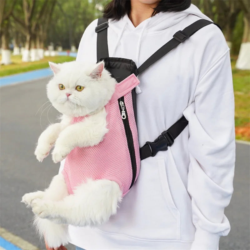 Adjustable Pet Carrier Backpack for Cats & Small Dogs