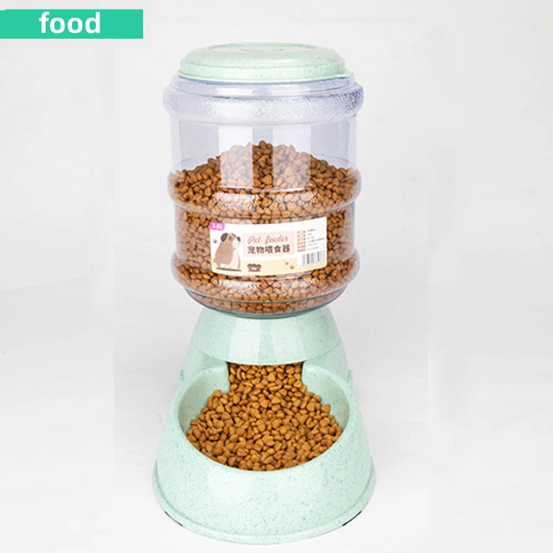 Large Capacity Pet Feeder Bowl – Automatic Water Dispenser for Cats & Small Dogs