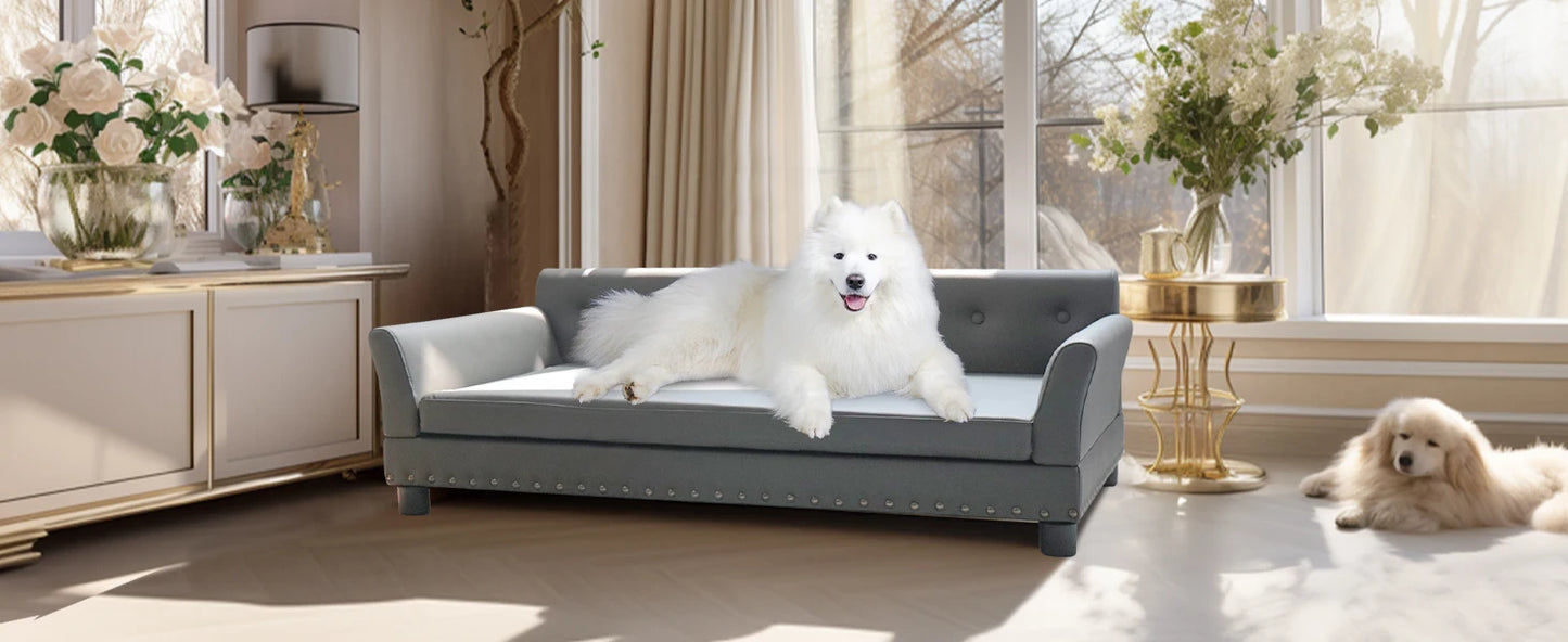 Modern Elevated Dog Sofa Bed for Medium & Large Dogs