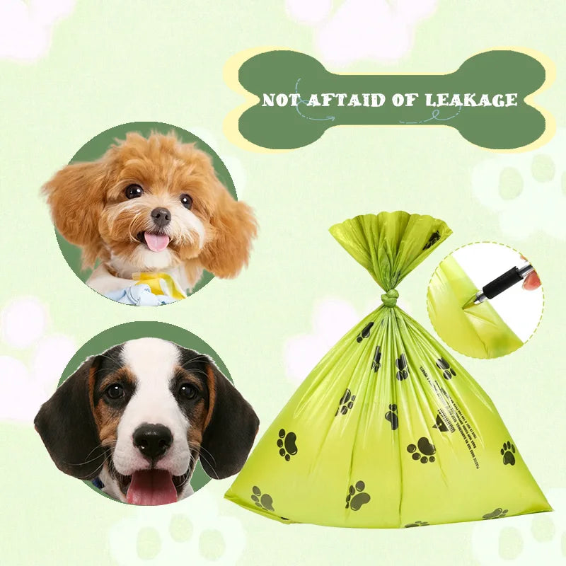 Non-Stick Dog Poop Bags Refill Rolls for Pet Waste Cleanup