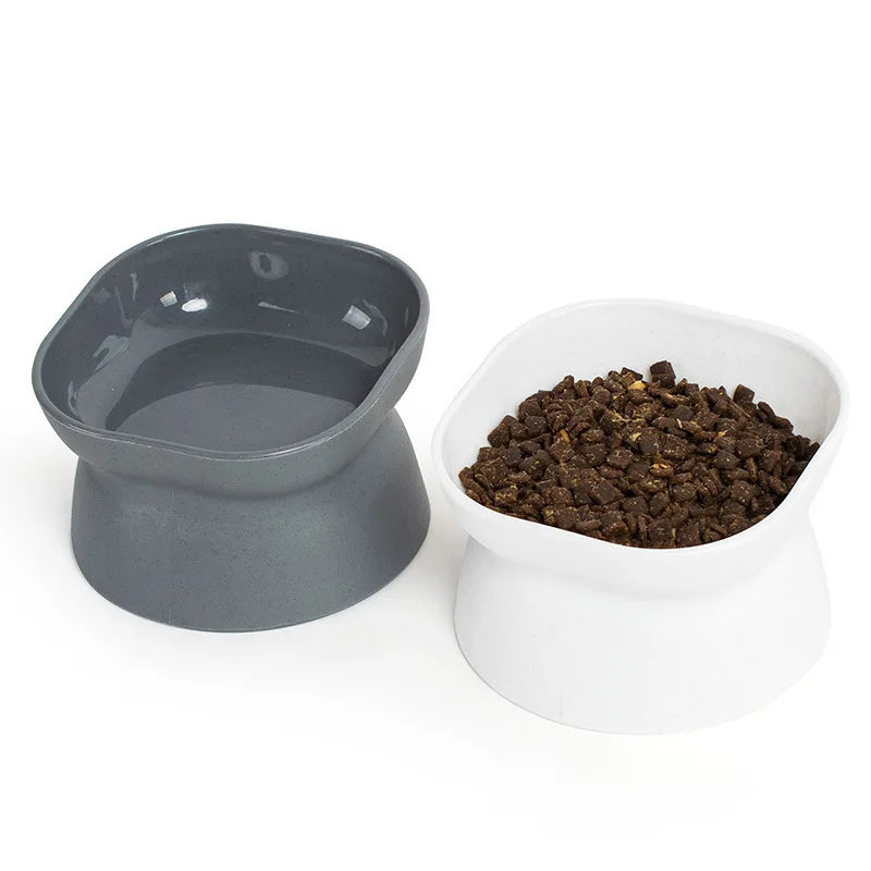 Elevated Ceramic Pet Bowl – High Foot Feeder for Cats & Small Dogs