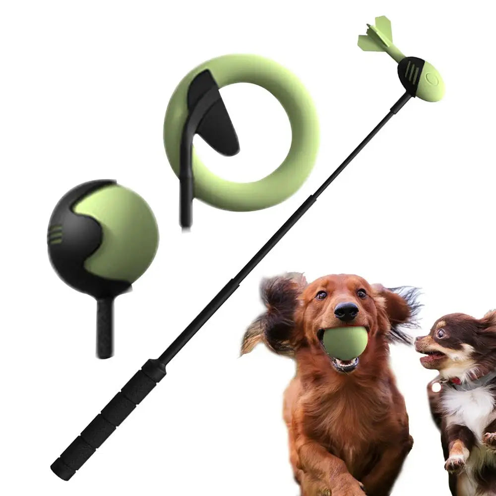 Interactive Dog Ball Launcher Toy for Outdoor Fetch Training