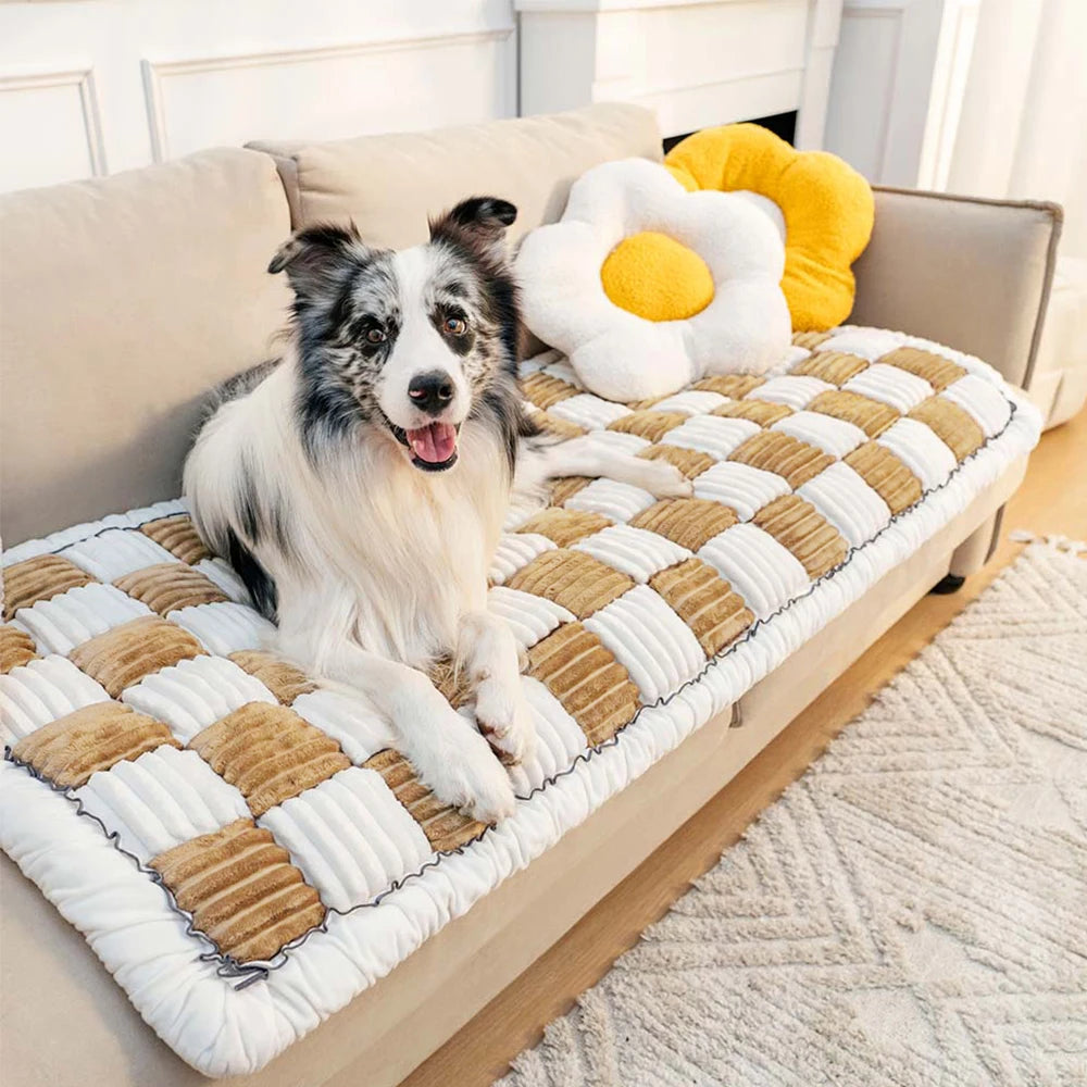 Warm Washable Anti-Slip Pet Bed & Blanket Mat for Car, Sofa & Couch