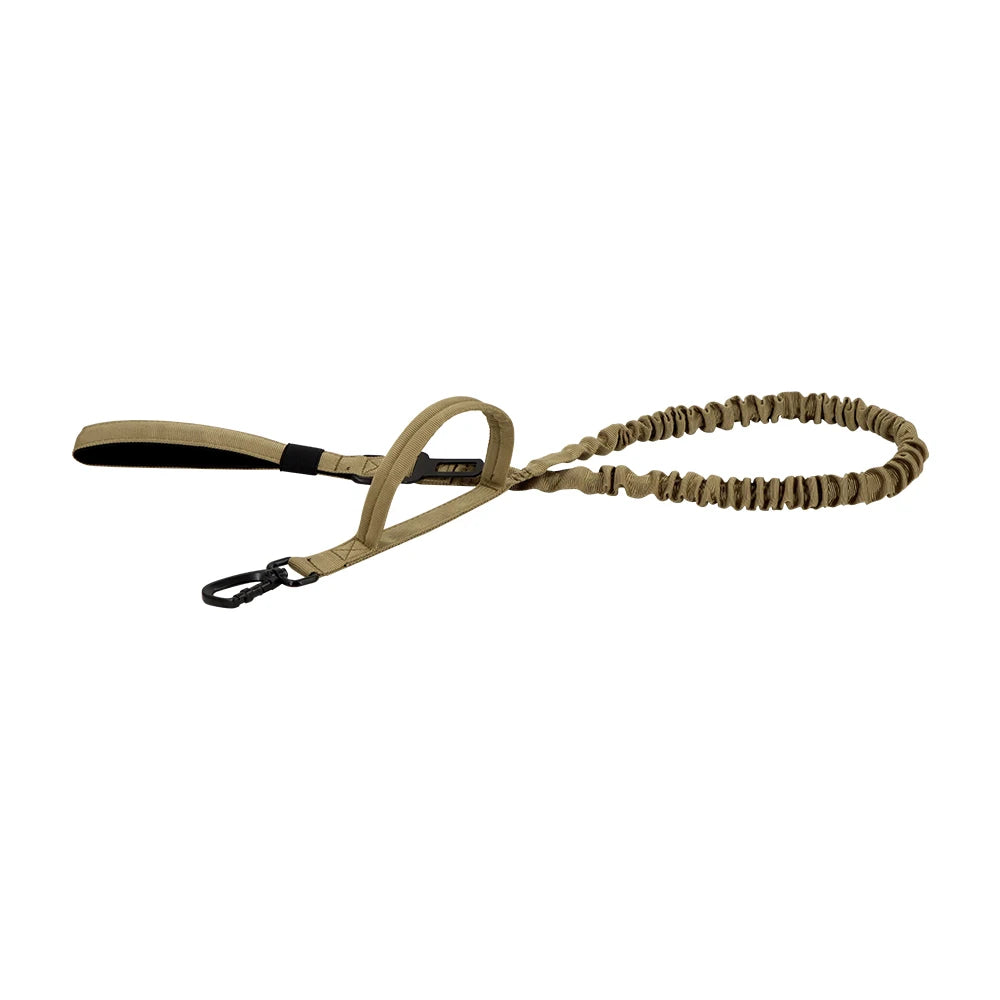 Adjustable Tactical Dog Leash with Dual Handles – Elastic Quick Release Training Lead