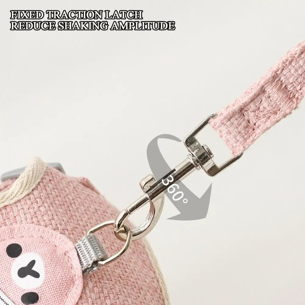 Breathable Pet Harness & Leash Set – Adjustable Vest for Small Dogs & Cats