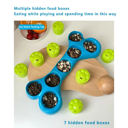 Bone-Shaped Slow Feeder Treat Toy – Dog & Puppy Stimulation