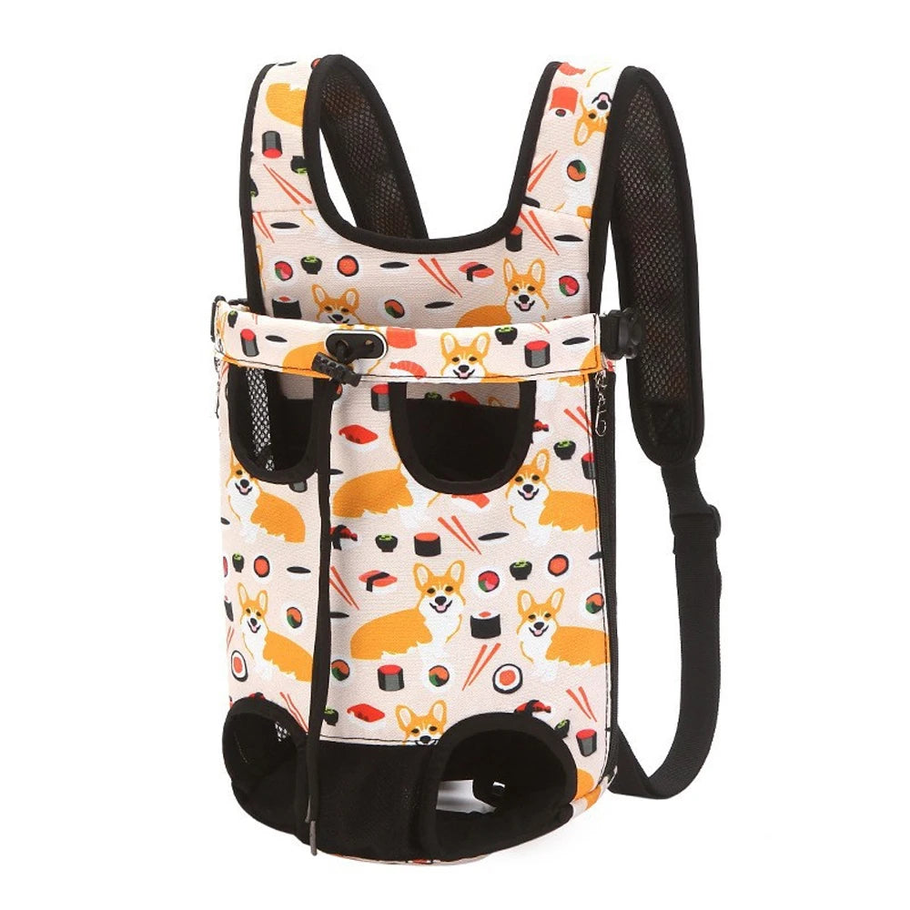Adjustable Pet Carrier Backpack for Cats & Small Dogs