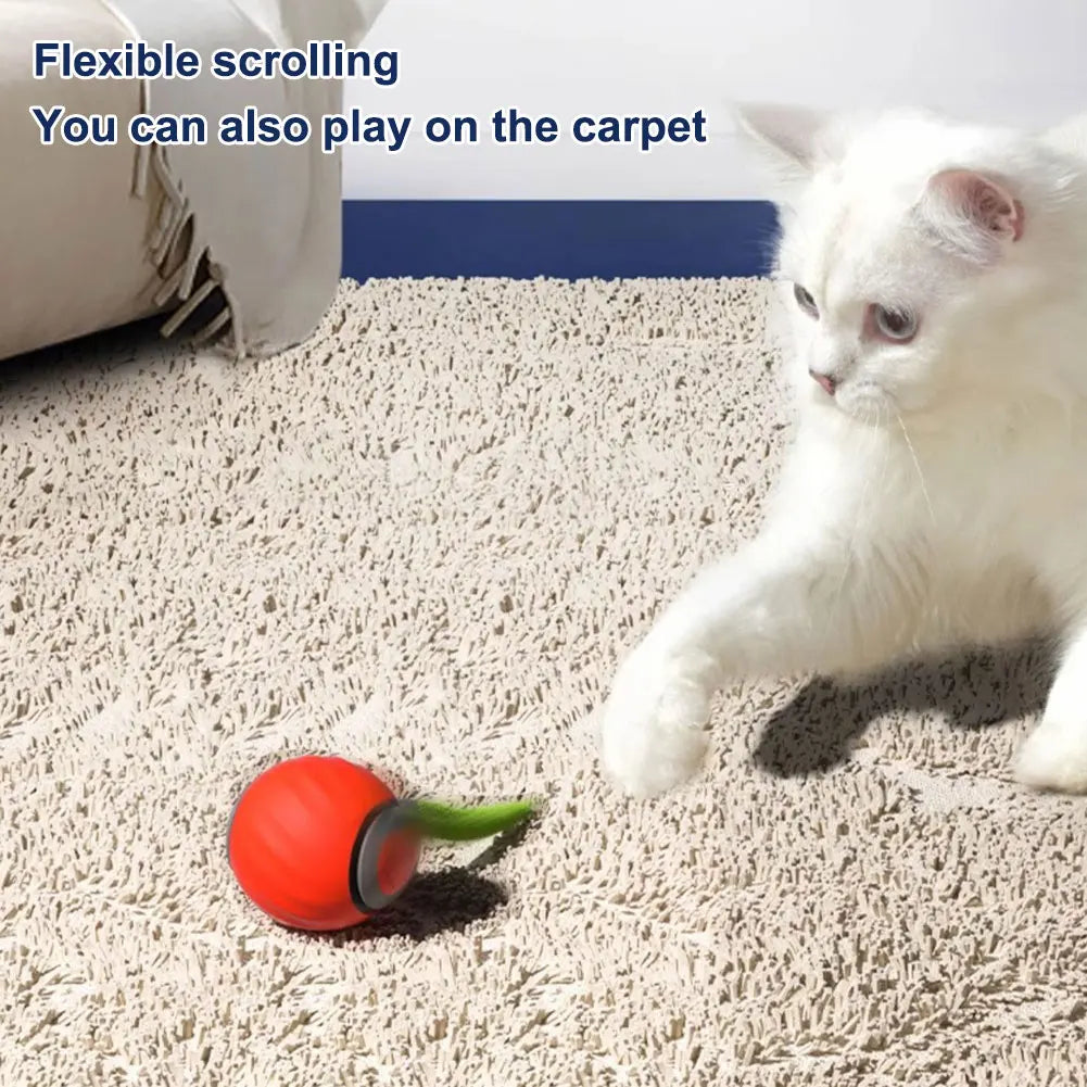 Smart Interactive Pet Ball – Automatic Moving & Bouncing Rechargeable Toy