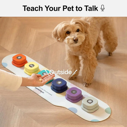 Mewoofun Pet Talking Buttons – Recordable Voice Training Toy
