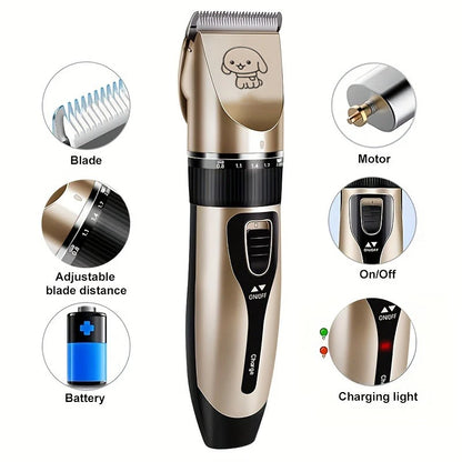 Pet Grooming Clippers – Electric Trimmer for Dogs & Cats
