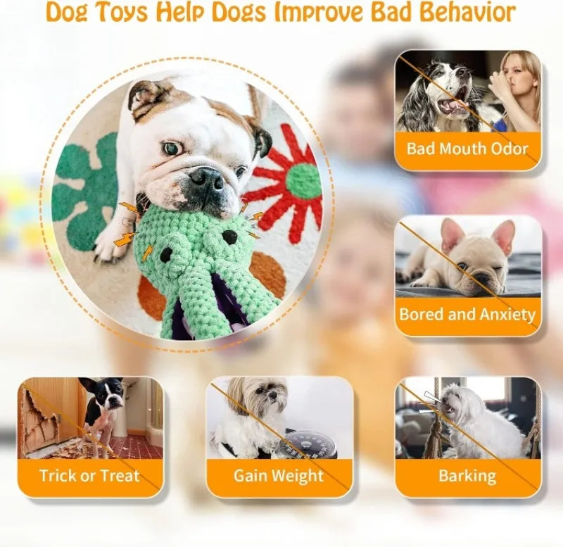 Large Squeaky Plush Dog Toy – Soft Chew Toy for All Dog Sizes