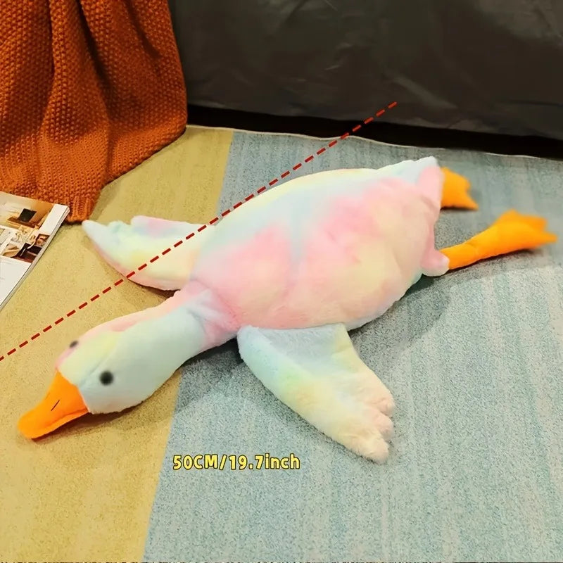 Soft Colorful Duck Plush Toy – Anxiety Relief Pet Companion for Dogs & Cats (50cm)
