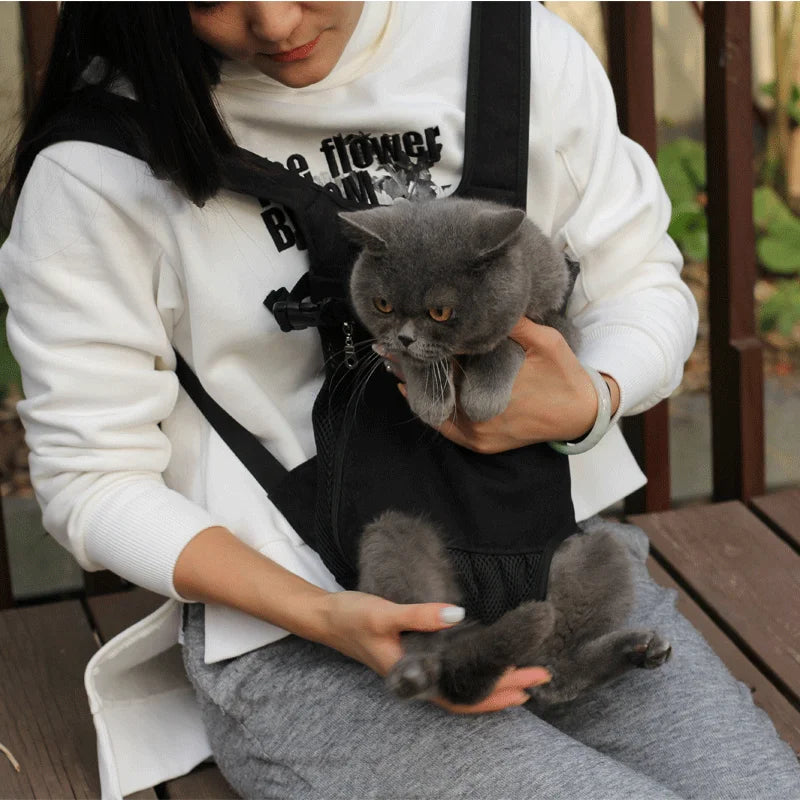 Adjustable Pet Carrier Backpack for Cats & Small Dogs