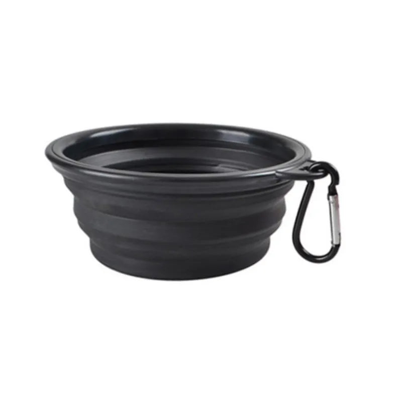 Portable Pet Food Bowl – Collapsible TPR Silicone Travel Bowl for Dogs & Cats