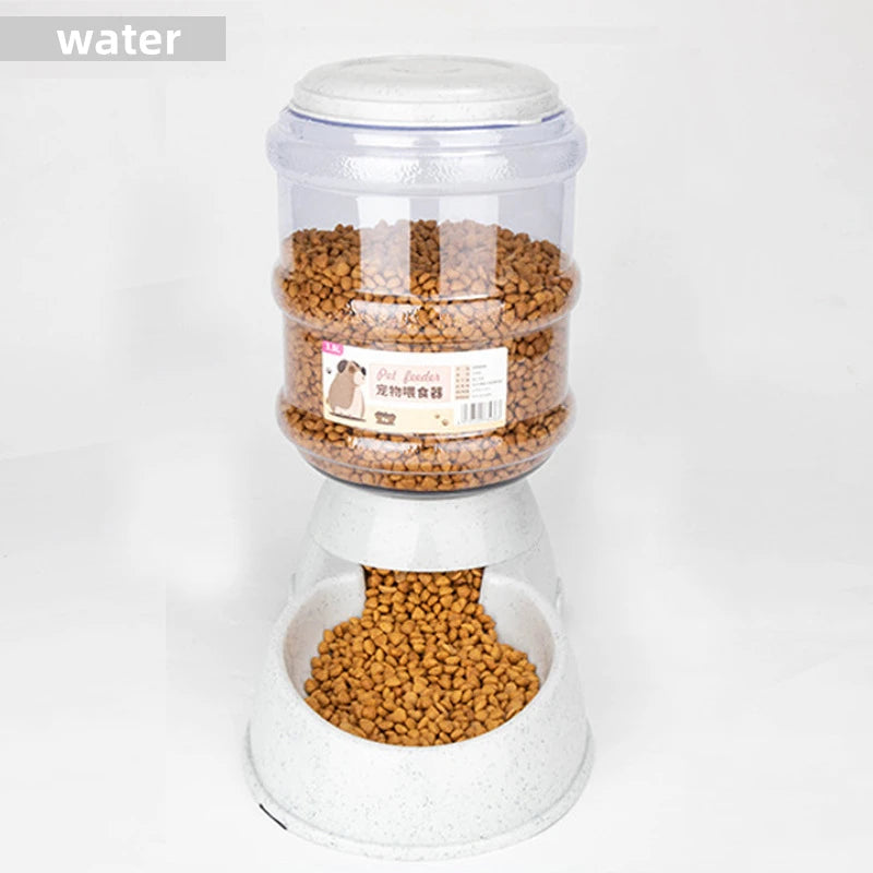 Large Capacity Pet Feeder Bowl – Automatic Water Dispenser for Cats & Small Dogs