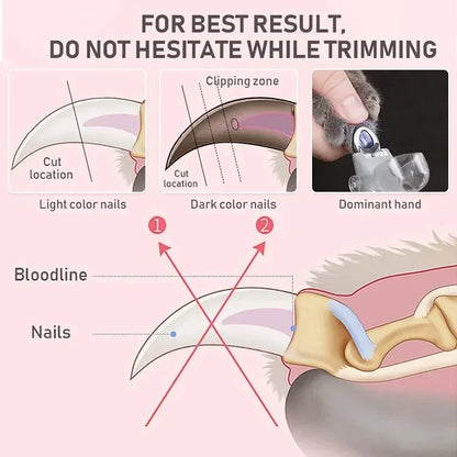 LED Pet Nail Clipper – Professional Dog & Cat Grooming Tool