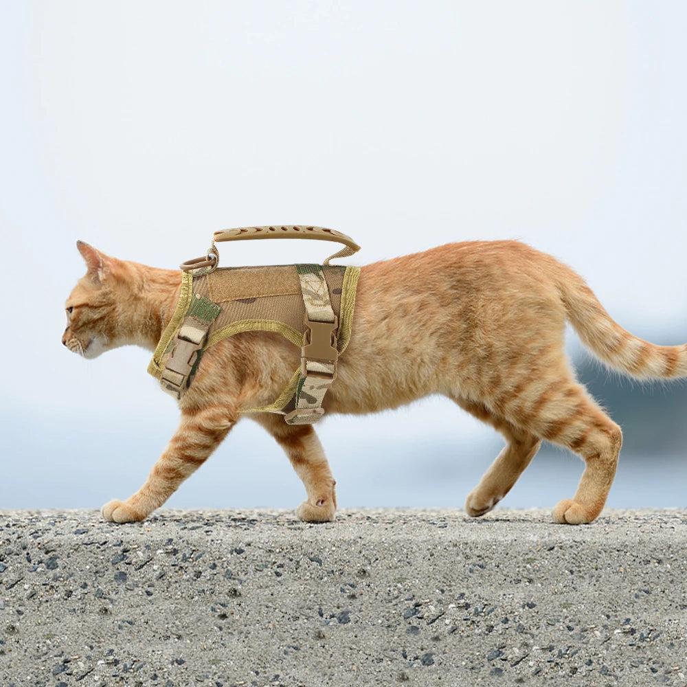Tactical Cat & Dog Harness with Control Handle