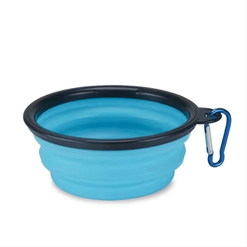 Portable Pet Food Bowl – Collapsible TPR Silicone Travel Bowl for Dogs & Cats
