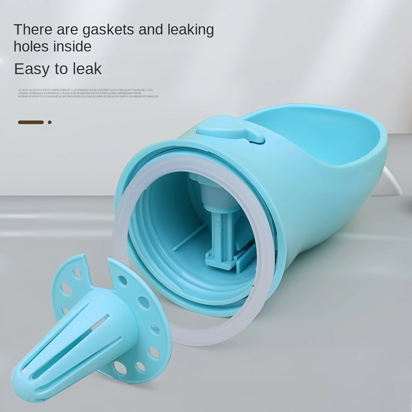 Portable Pet Water Bottle with Food Storage & Travel Bowl