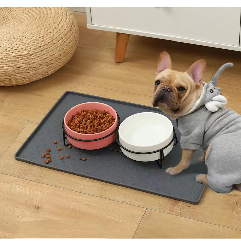 Pet Placemat – Silicone Waterproof Feeding Mat for Cats & Dogs Bowl Pad
