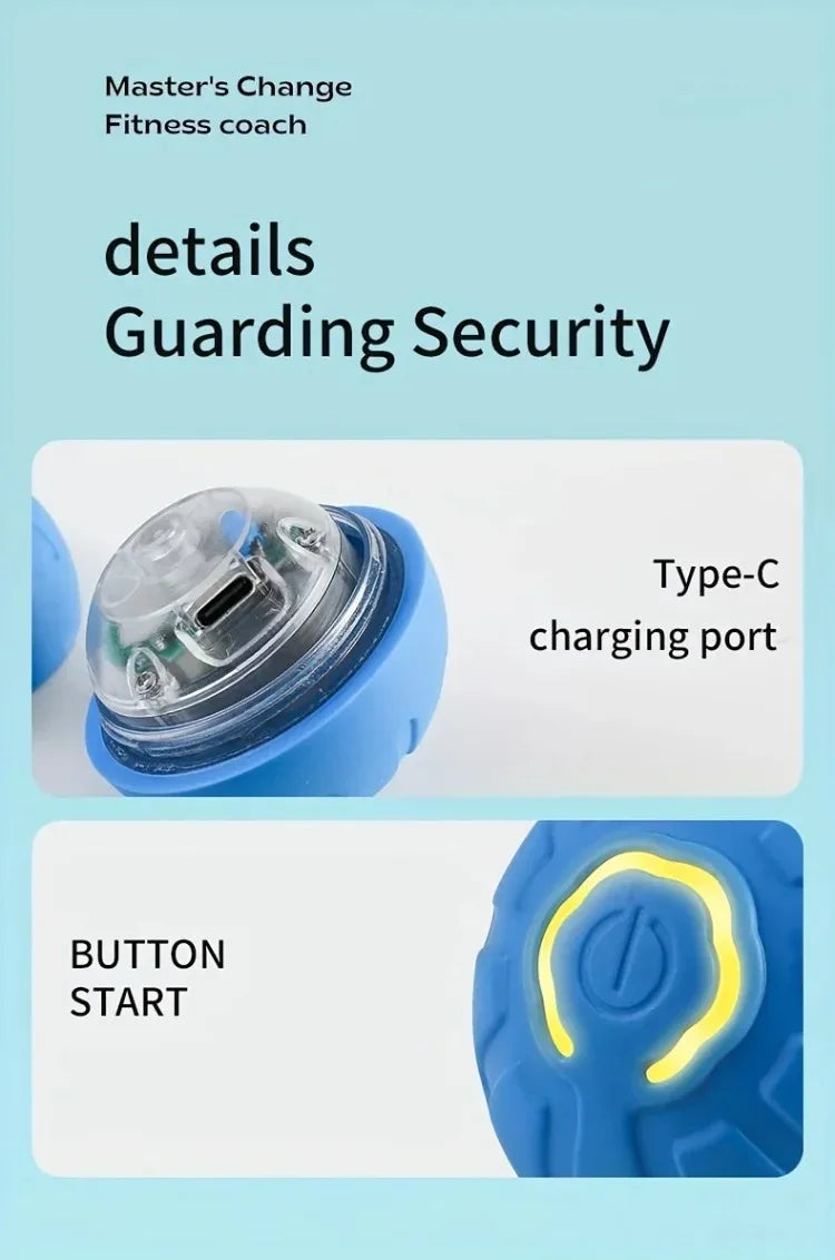 **Smart Interactive Dog Ball – USB Rechargeable Bouncing Toy for Puppies**