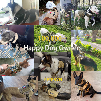 Tactical Dog Harness with Molle – For Medium & Large Dogs